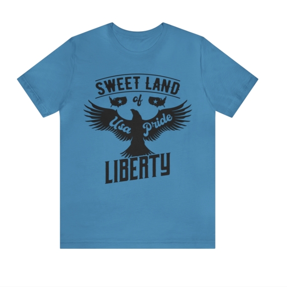 Sweet Land of Liberty: Eagle Emblem Cotton Shirt - Picture 1 of 2